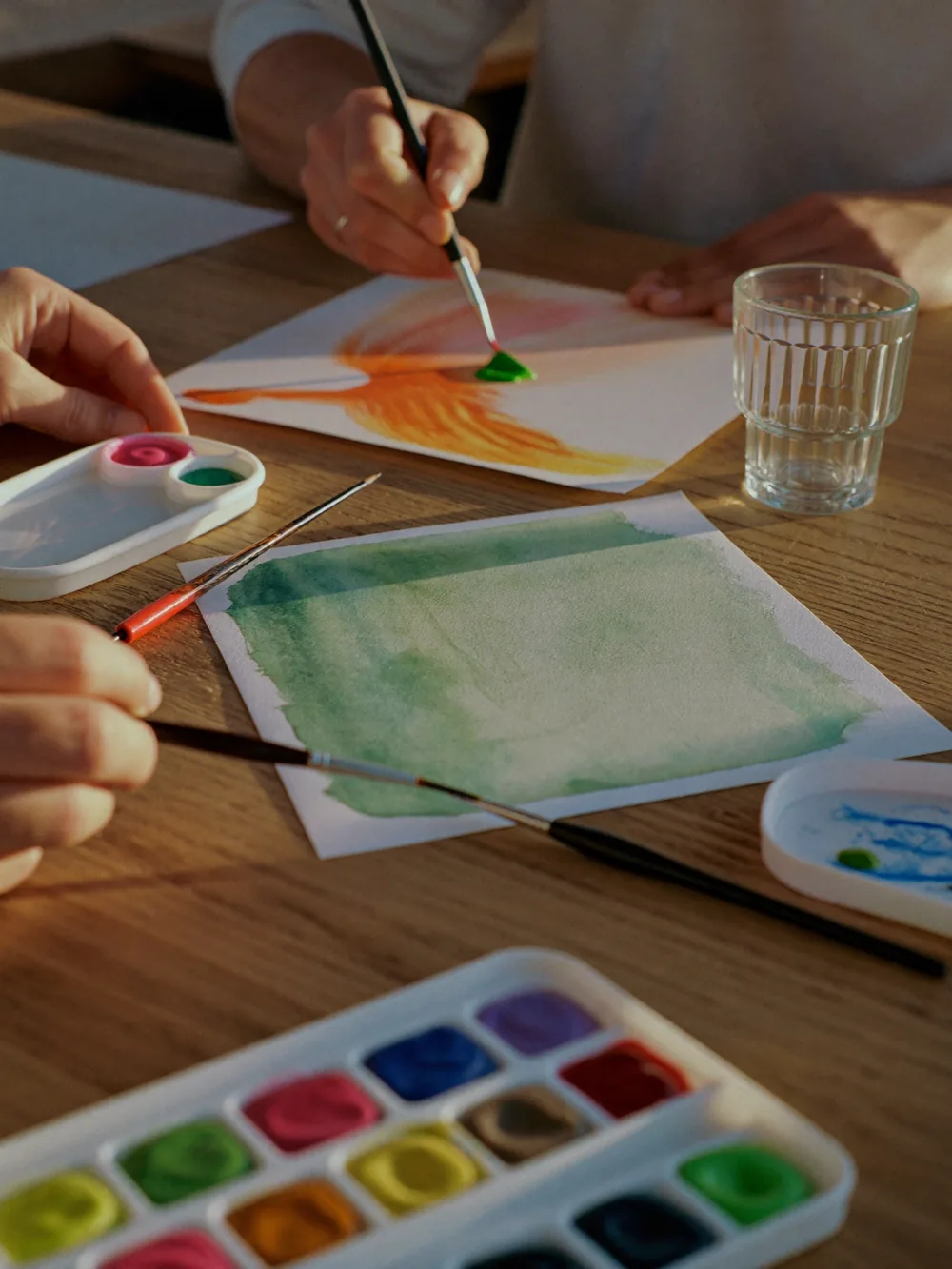 Hands-on art and crafts activity area